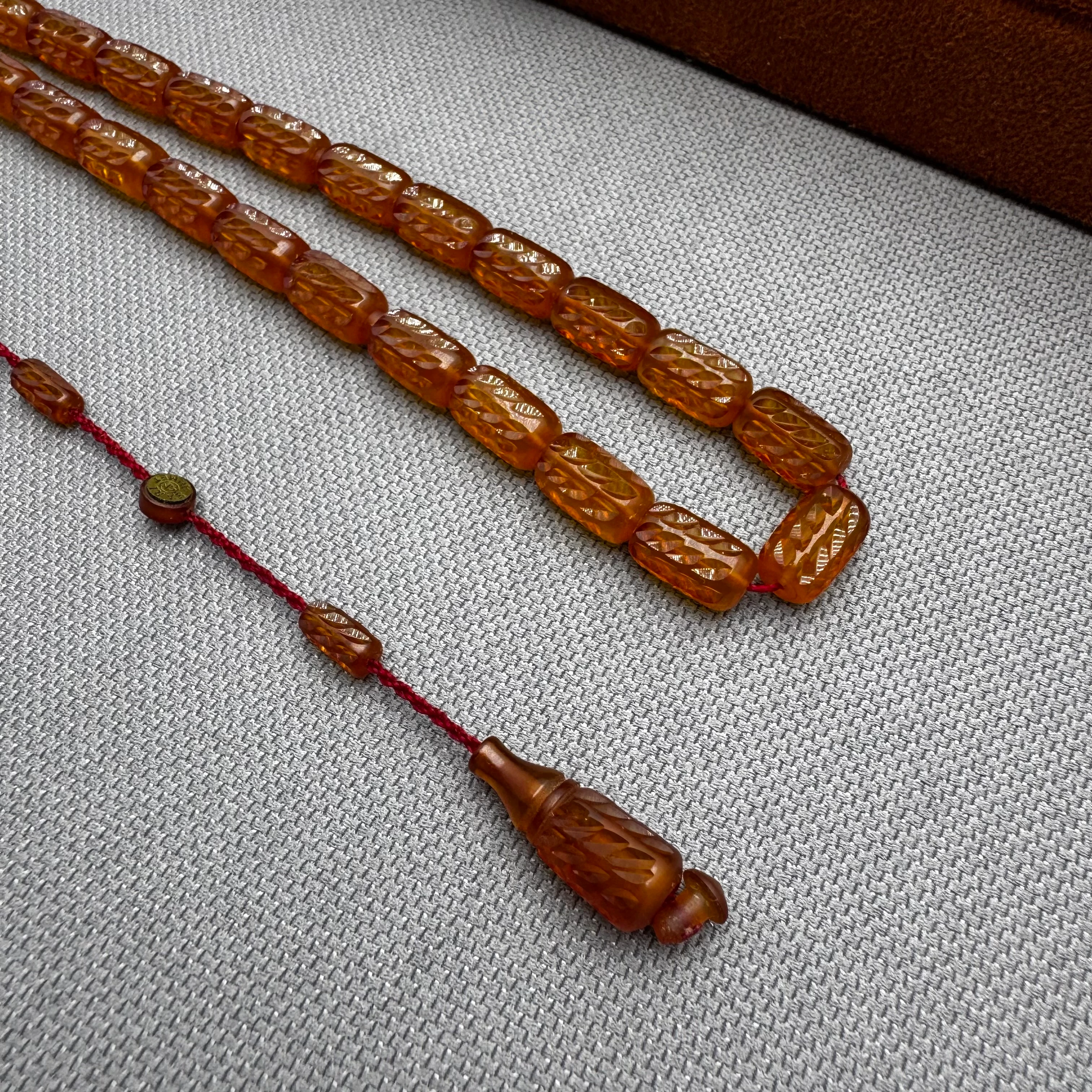 Ahmet SARI Usta İşçilikli Özel Kalem Tasarım Sıkma Kehribar